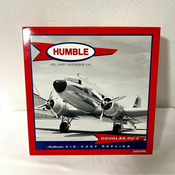 Ertl Coll. Humble Oil/Refining Co Douglas DC3 Dakota 1:72 Scale Boxed Vintage - Picture 2 of 7